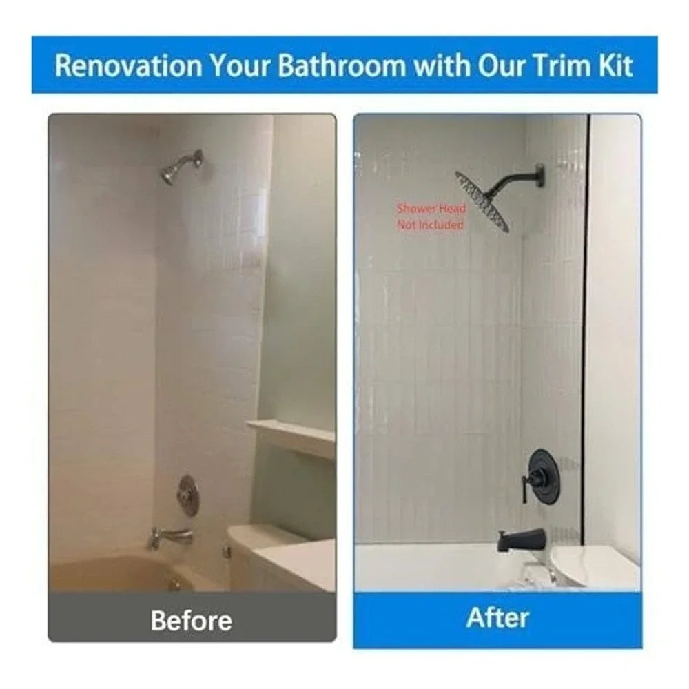Ultrimkit Matte Black Shower Faucet Trim Kit for Moen Posi-Temp F01109MB